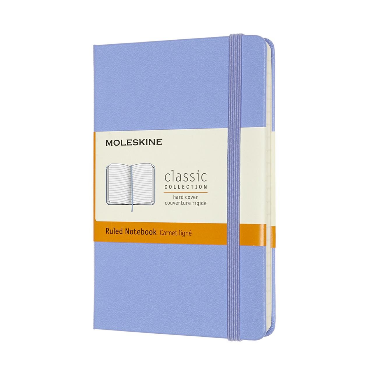 Блокнот Moleskine Classic карманный 9х14 см в линию Голубая гортензия (8056420850796)