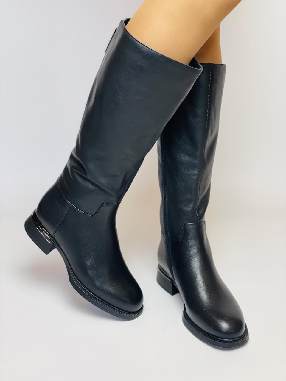 Сапоги женские зимние Polann р. 36 23,5 см Черный (2712)