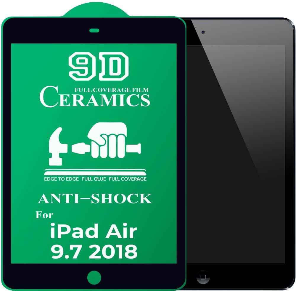 Защитная пленка Ceramics iPad 9.7 2018 керамическая 9D (22456)