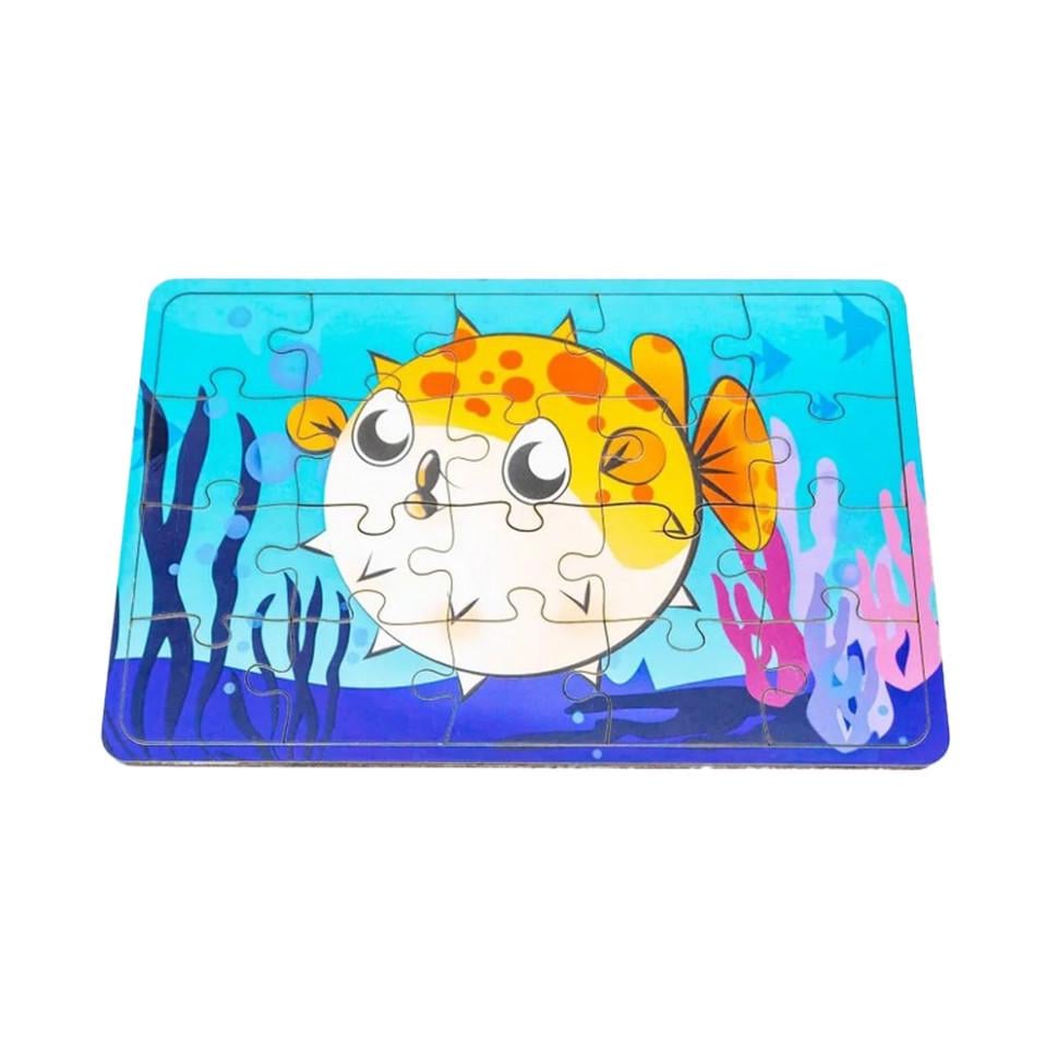 Пазл дерев'яний дитячий Рибка фугу Арт-10020 20 ел. (RLT52636)