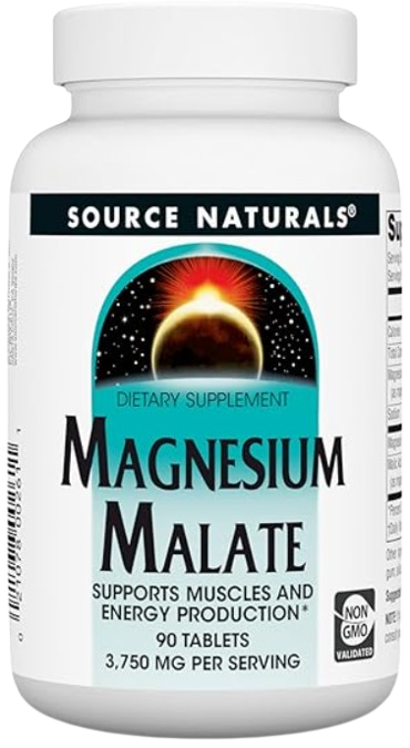 Магний Малат с яблочной кислотой Source Naturals Magnesium Malate 1250 мг 90 таблеток