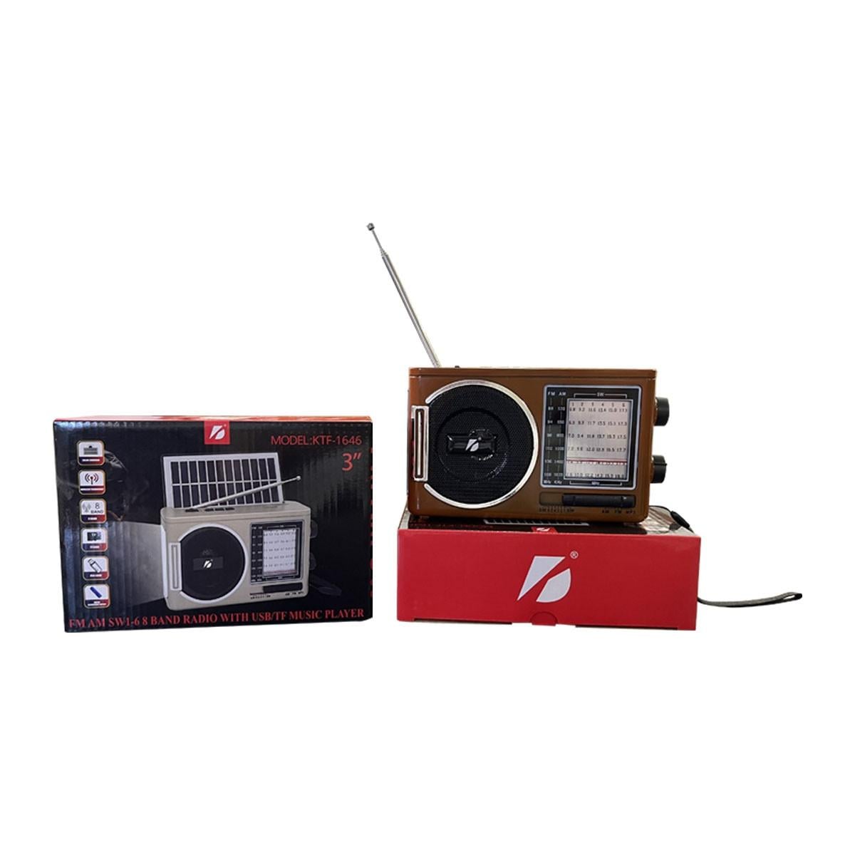 Радиоприемник Kbroad KTF-1646 с солнечной панелью
