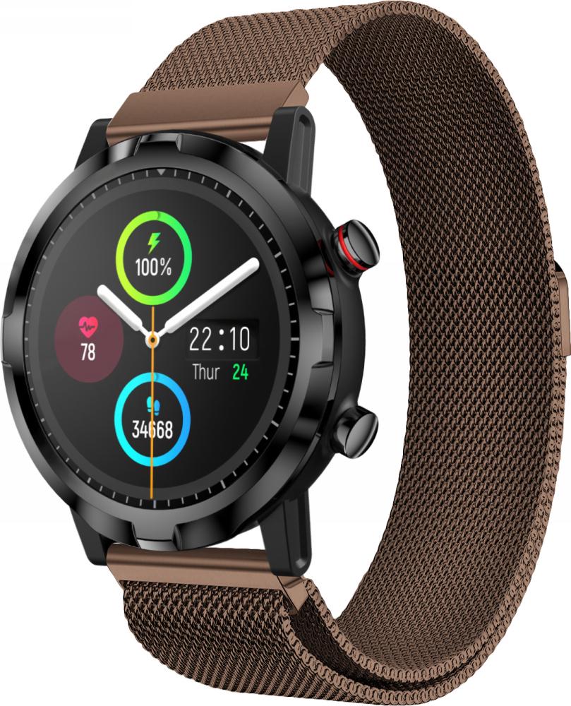 Ремешок Миланская Петля Milano для Haylou Smart Watch RT LS05S Brown (23152)