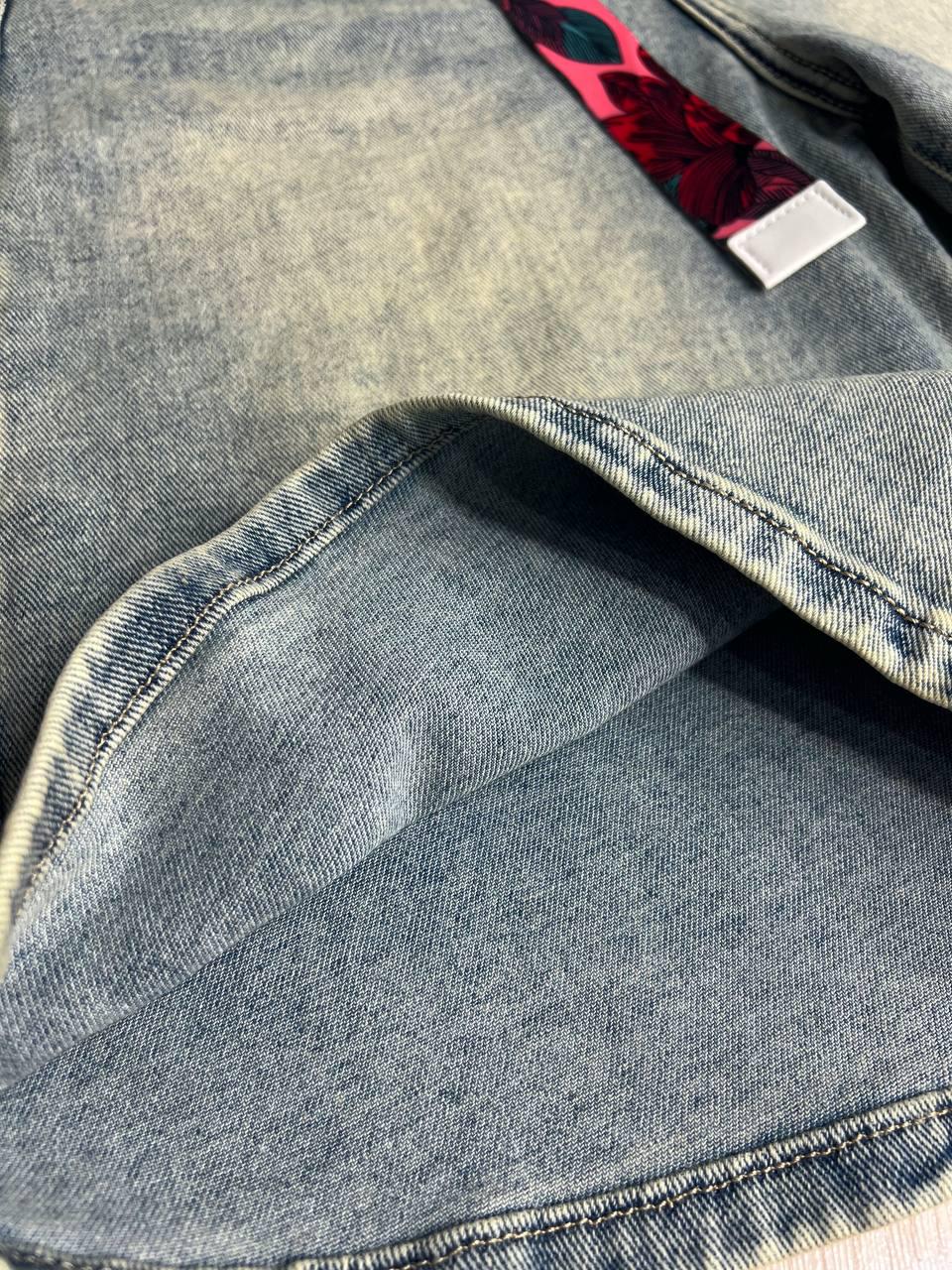 Шорты женские джинсовые Liana 4-012 бермуды средняя длина с ремнем р. 29 Голубой (4026) - фото 4 Шорты женские джинсовые Liana 4-012 бермуды средняя длина с ремнем р. 29 Голубой (4026) - фото 4