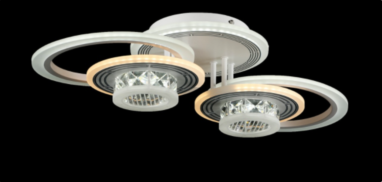 Светодиодная люстра LK28998/2/2 LED WT Белый/Черный (AN000822)