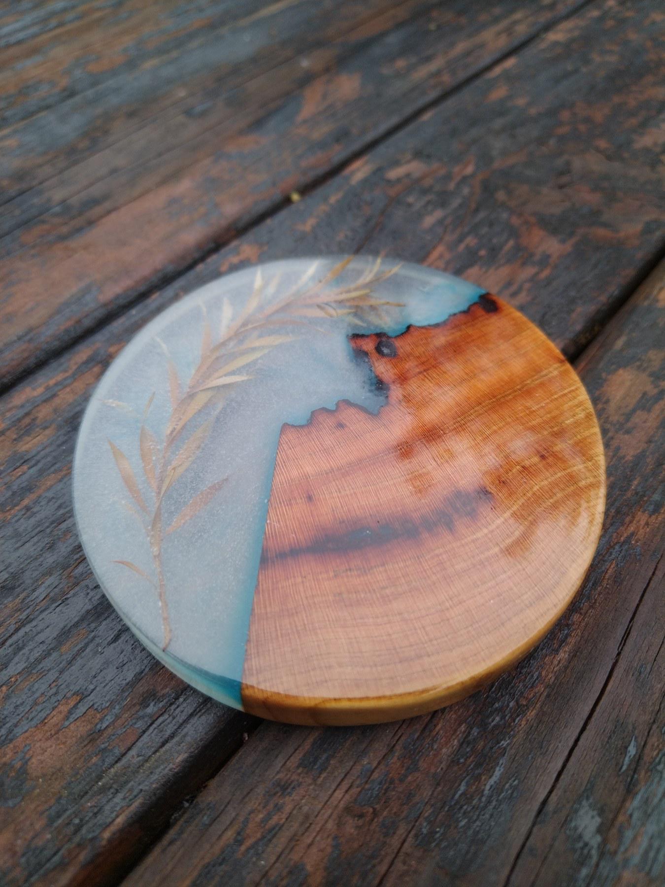 Підставка під чашку ЯРО з епоксидною смолою 85х10 см - фото 3 Підставка під чашку ЯРО з епоксидною смолою 85х10 см - фото 3