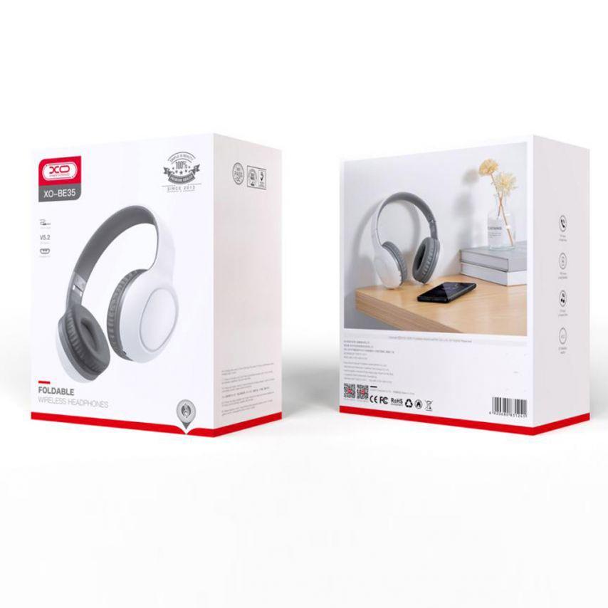 Наушники Bluetooth XO BE35 Бело-серый - фото 2