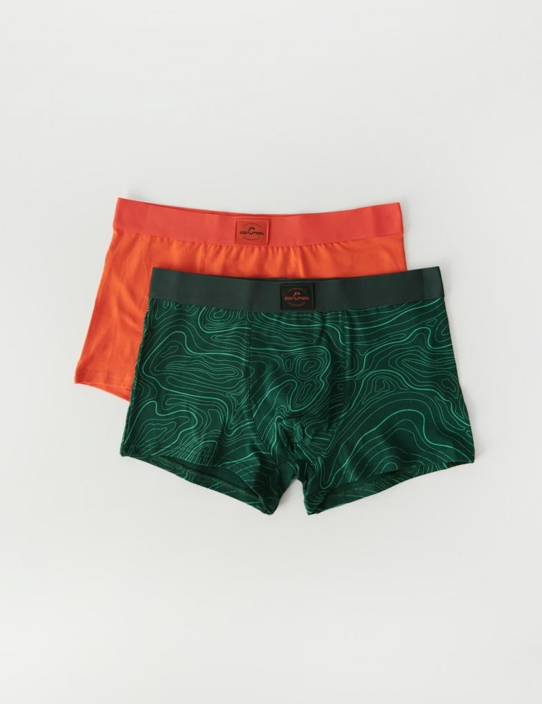 Набор трусов боксеров мужских Diverse CLTN PORTE III XL Оранжевый-Зеленый (5902598944146)