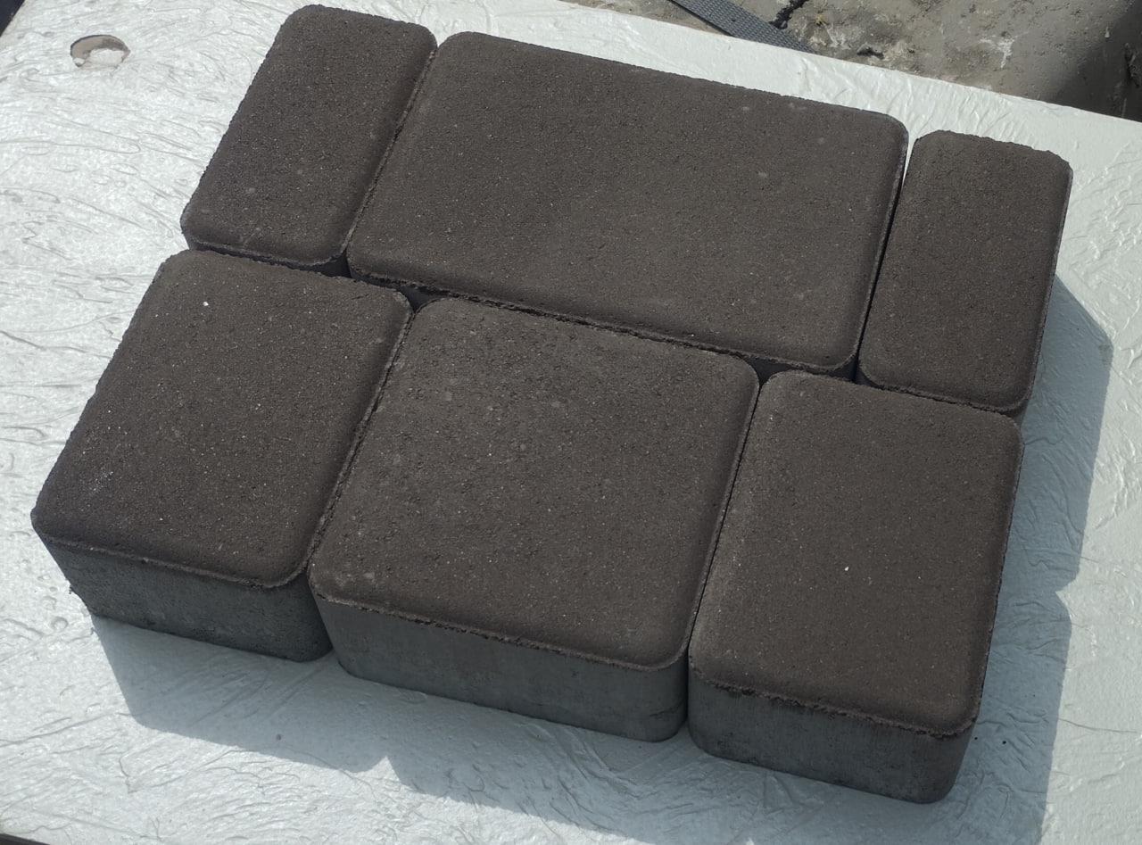 Тротуарна плитка Старе Місто CONTUR BRUK в=4 Коричневий - фото 2 Тротуарна плитка Старе Місто CONTUR BRUK в=4 Коричневий - фото 2