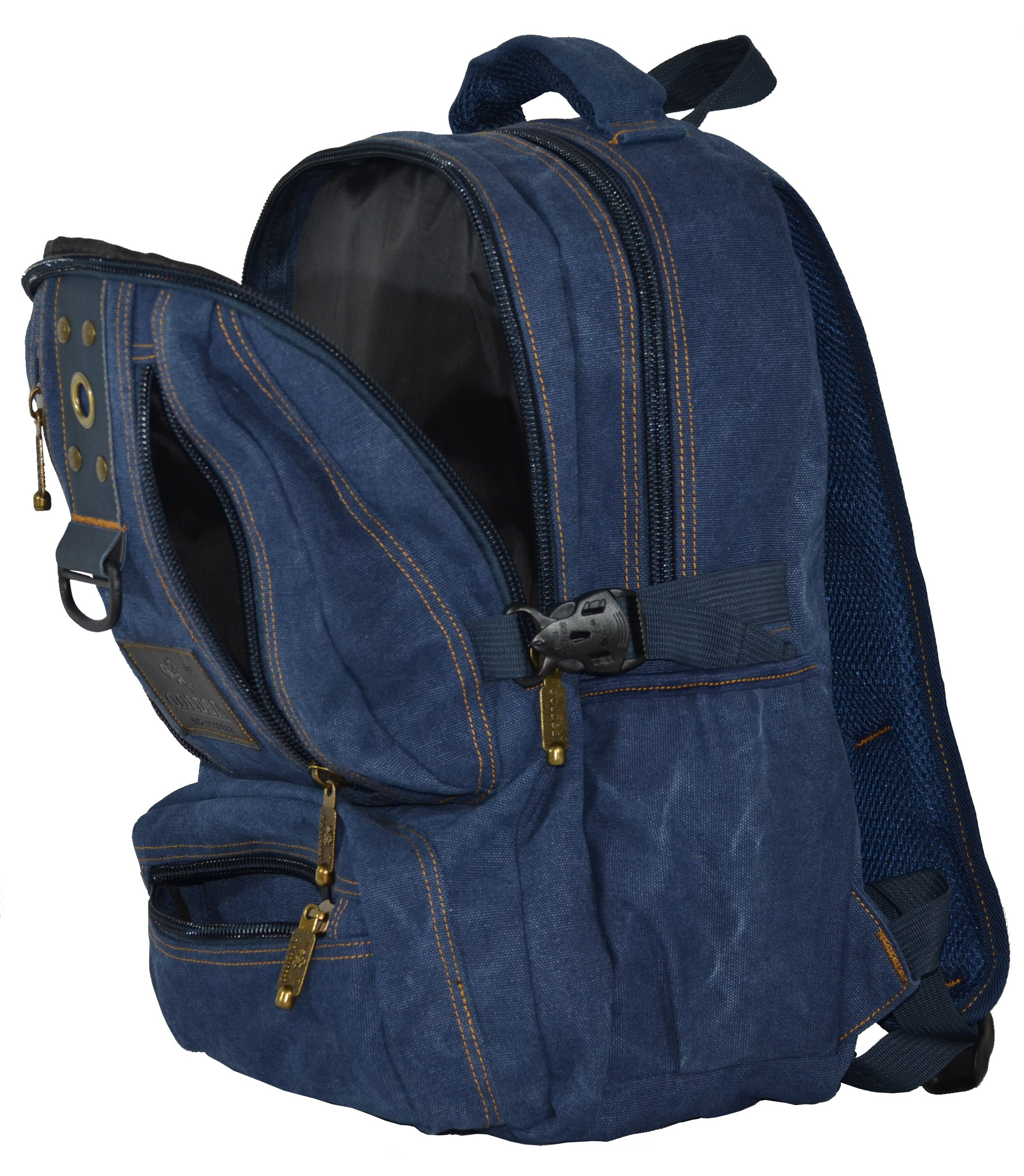 Рюкзак джинсовий Gold Be1304 S 22 л Синій - фото 2 Рюкзак джинсовий Gold Be1304 S 22 л Синій - фото 2