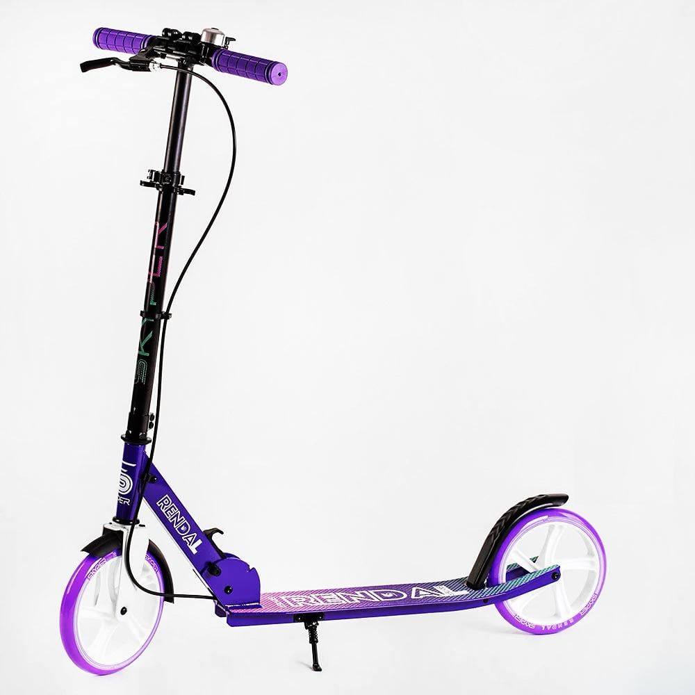 Самокат двухколесный складной Skyper Renda алюминиевая рама ручной тормоз Violet (118472)