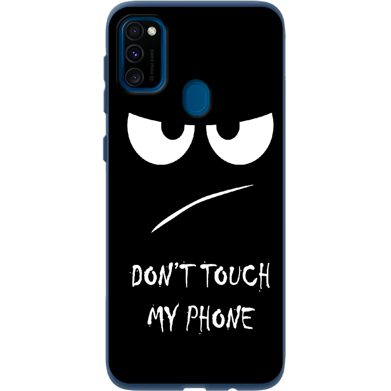 Чехол с рисунком Boxface Samsung M307 Galaxy M30s Don't Touch my Phone Синий силикон (38209-up535-41816)