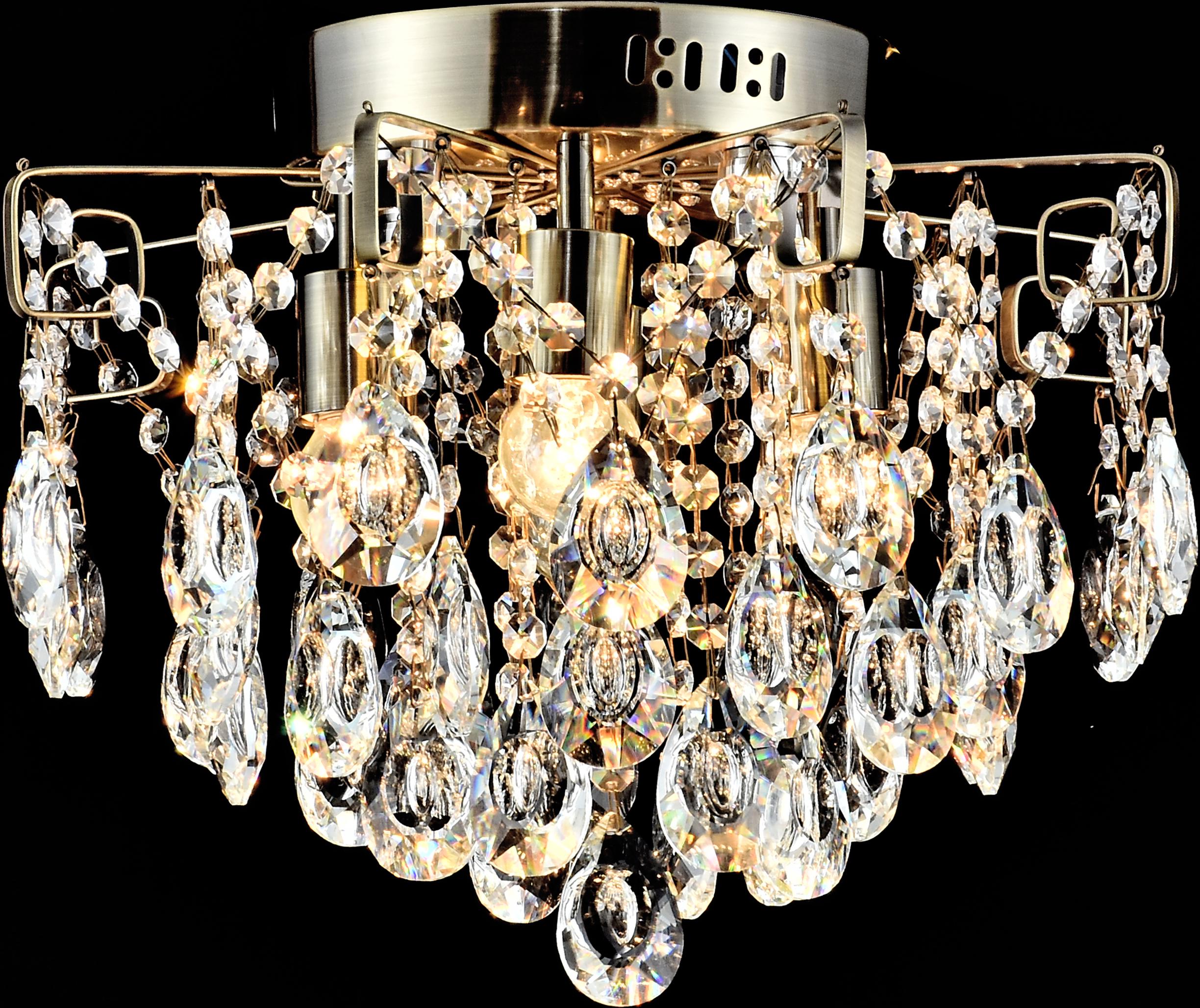 Люстра хрустальная Sirius XE 4004/4-400 AB на 4 лампочки