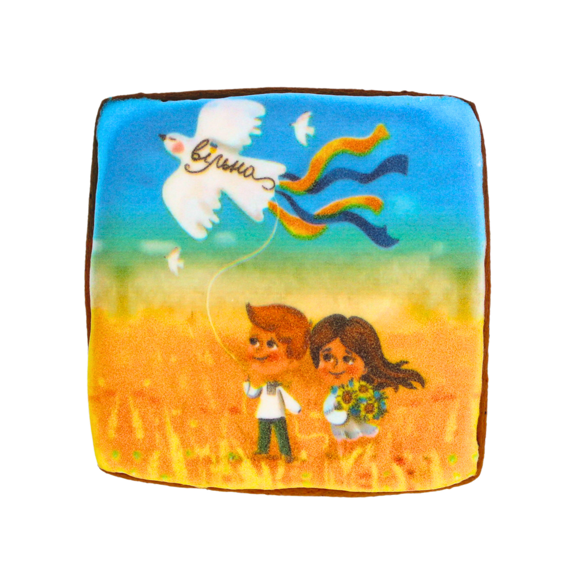 Пряник с принтом Крафт Печиво День независимости "Вільна" 45 г