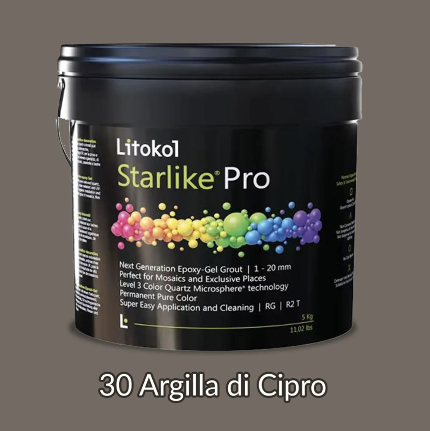 Затирка эпоксидная гелевая Litokol Starlike Pro 30 Argilla di Cipro 5 кг (STPROARC0005) Затирка эпоксидная гелевая Litokol Starlike Pro 30 Argilla di Cipro 5 кг (STPROARC0005)