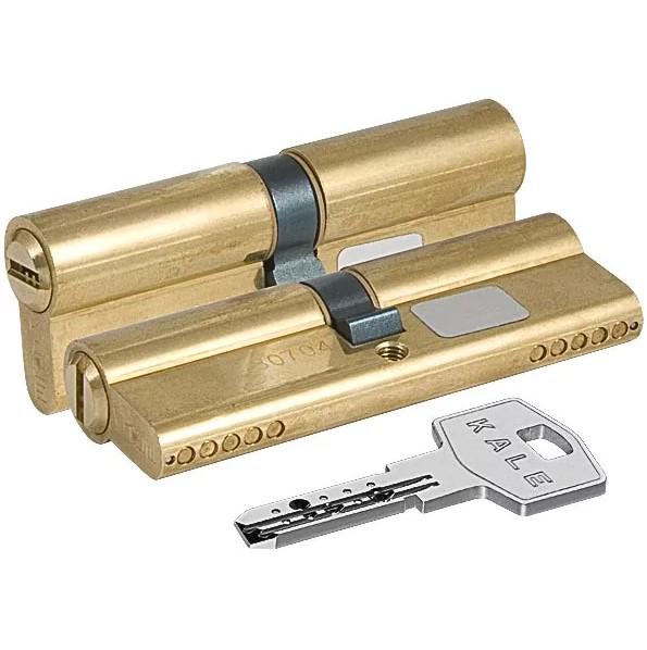 Цилиндр Kale 164 BNE 71 мм 5 ключей с покрытием Латунь