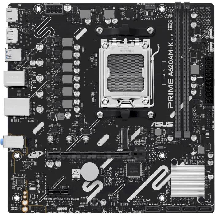 Материнська плата Asus Prime A620AM-K Micro-ATX Black (c24651d2)