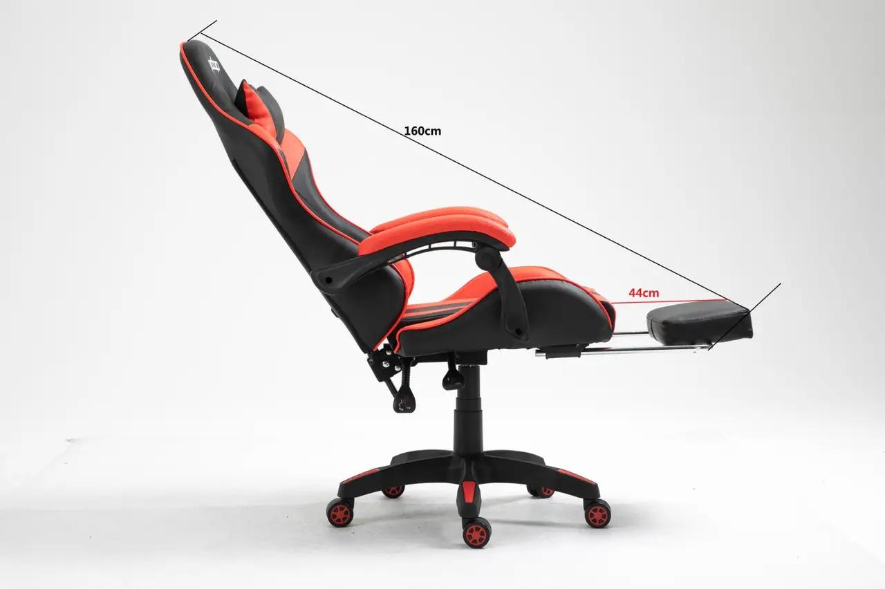 Крісло геймерське професійне з підставкою Vecotti GT-X23 Чорно-червоний - фото 3 Крісло геймерське професійне з підставкою Vecotti GT-X23 Чорно-червоний - фото 3