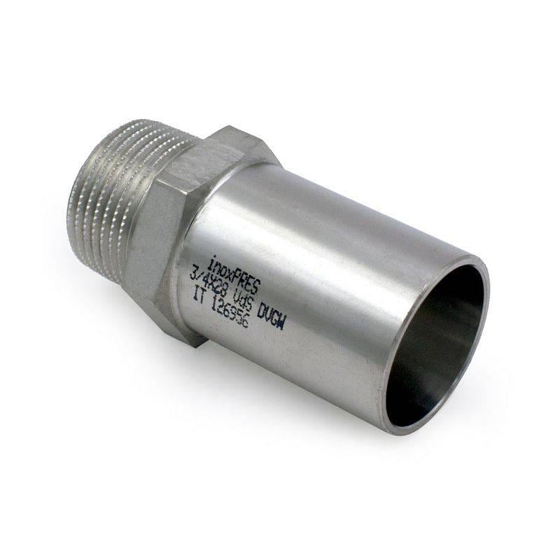 Пресс-штуцер нержавеющий Raccorderie Metalliche Inoxpres 18x3/4" В (269304118)