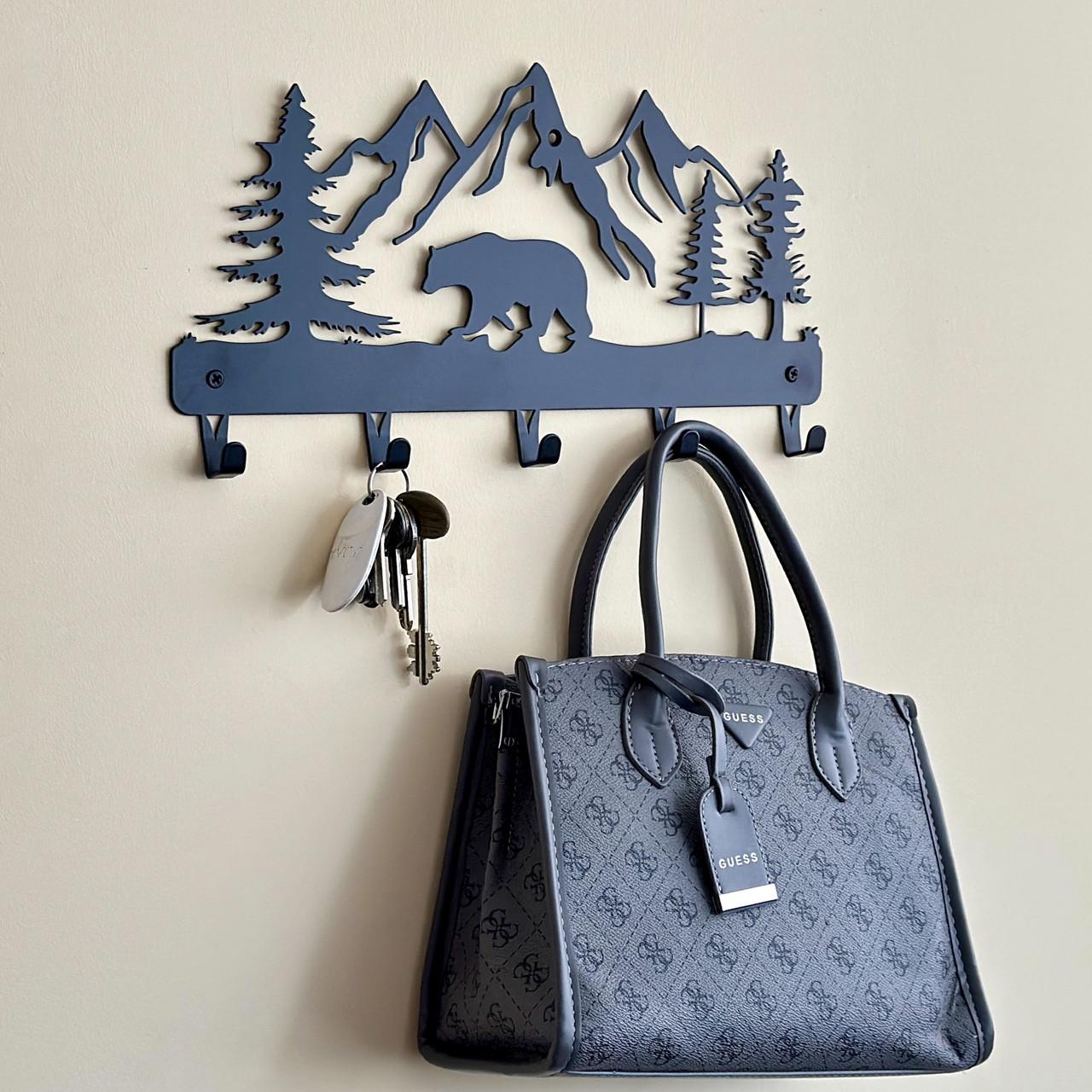 Вешалка для одежды и аксессуаров Медведь в горах 5 крючков ширина основания для крючков 40 см (2702259M) - фото 4 Вешалка для одежды и аксессуаров Медведь в горах 5 крючков ширина основания для крючков 40 см (2702259M) - фото 4