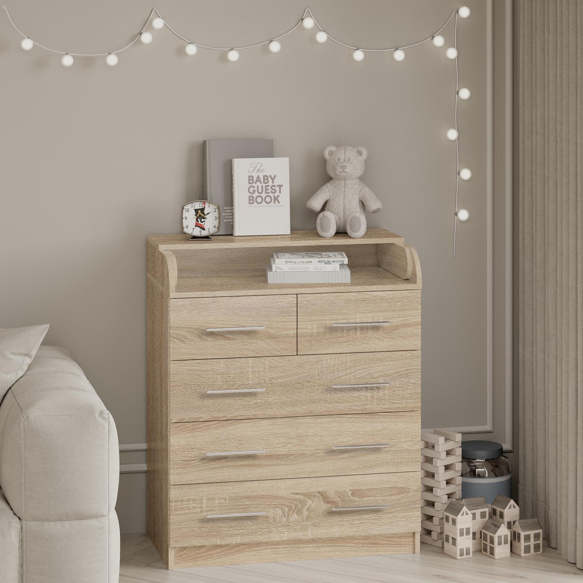 Комод пеленальный Standart KP2+3 800x450x970 мм Дуб Сонома Комод пеленальный Standart KP2+3 800x450x970 мм Дуб Сонома