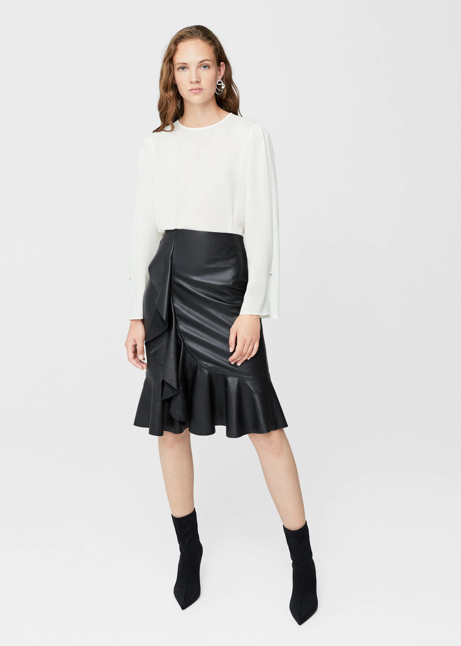 Блузка Mango XS Белый (2000000838984)