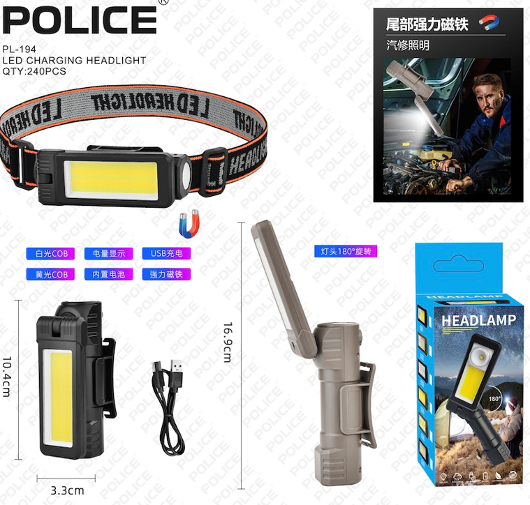 Фонарь налобный PL-194 Type-C аккумуляторный влагонепроницаемый с магнитом (30151412ER) - фото 3 Фонарь налобный PL-194 Type-C аккумуляторный влагонепроницаемый с магнитом (30151412ER) - фото 3