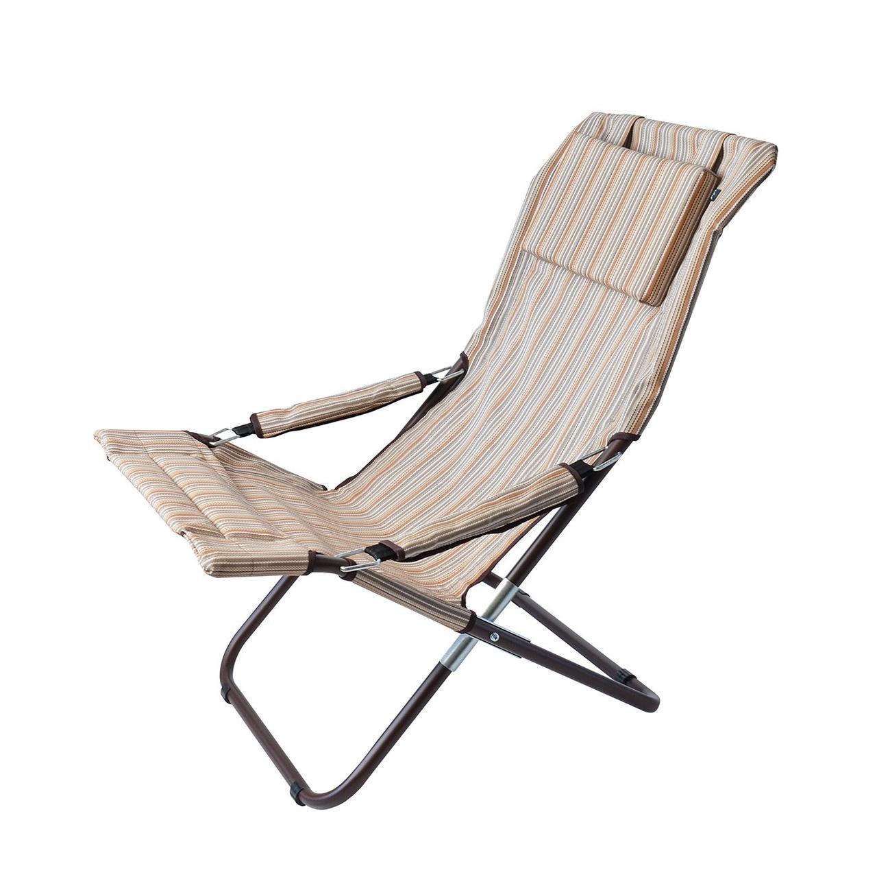 Шезлонг Горизонт Текстилен d 25 мм Бежевый