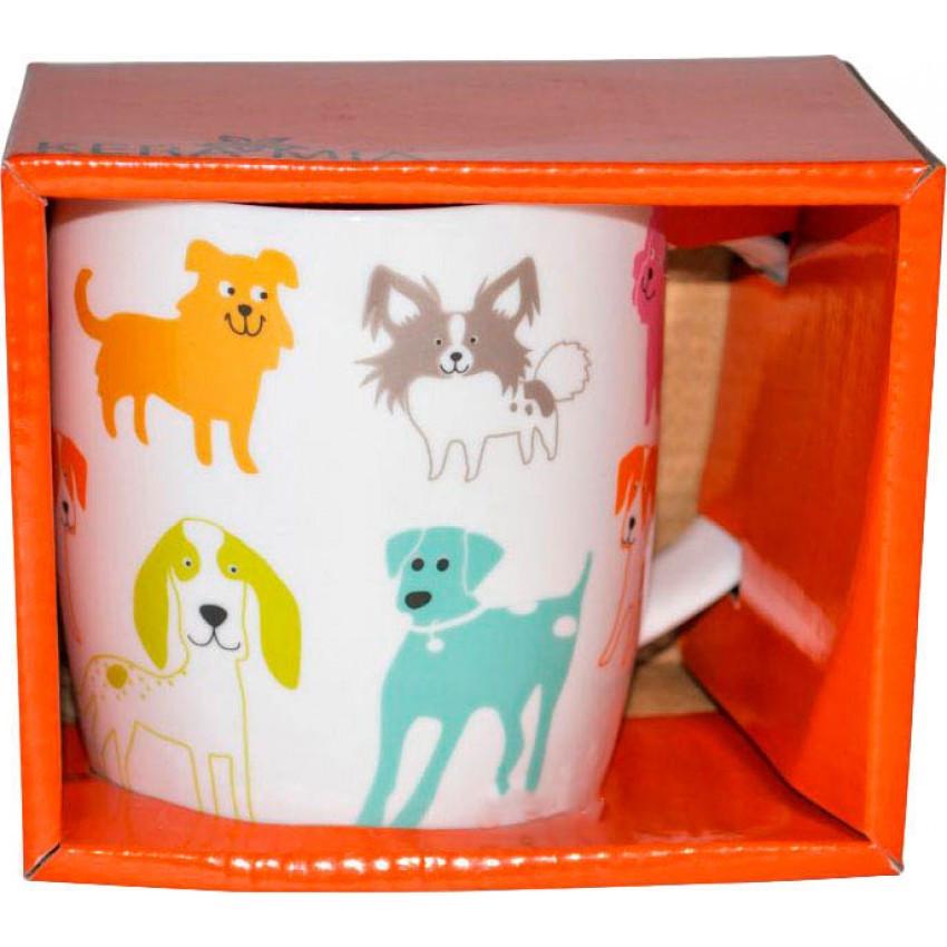 Чашка Keramia "Разноцветные собачки" 415 мл (21-272-045) - фото 3 Чашка Keramia "Разноцветные собачки" 415 мл (21-272-045) - фото 3