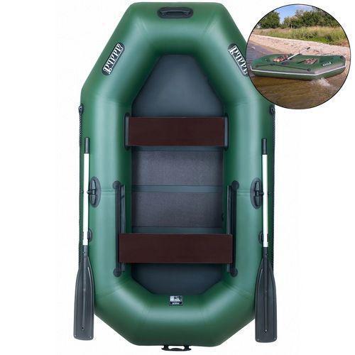 Надувная лодка Ладья ЛТ-250ЕСБ ПВХ 2-х местная/гребная/реечное дно/привальный брус - фото 2