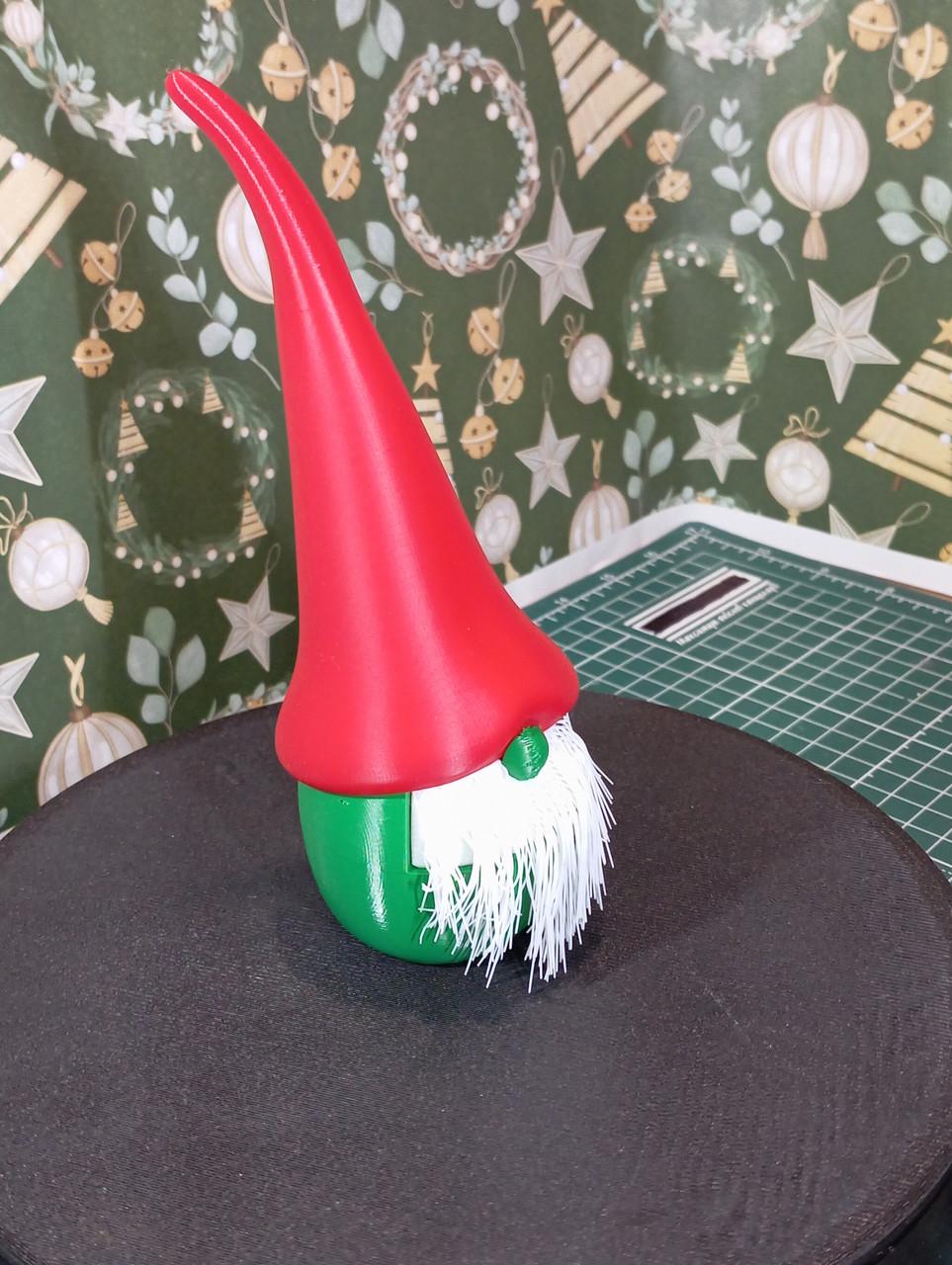 Рождественский гном Bearded Christmas Gnome 10 см 3D-печать