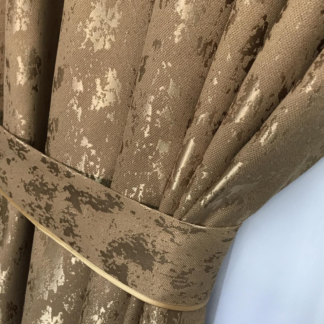 Готовые мраморные шторы ALBO 200x270 см 2 шт. Кофейный (SH-M19-10) - фото 8