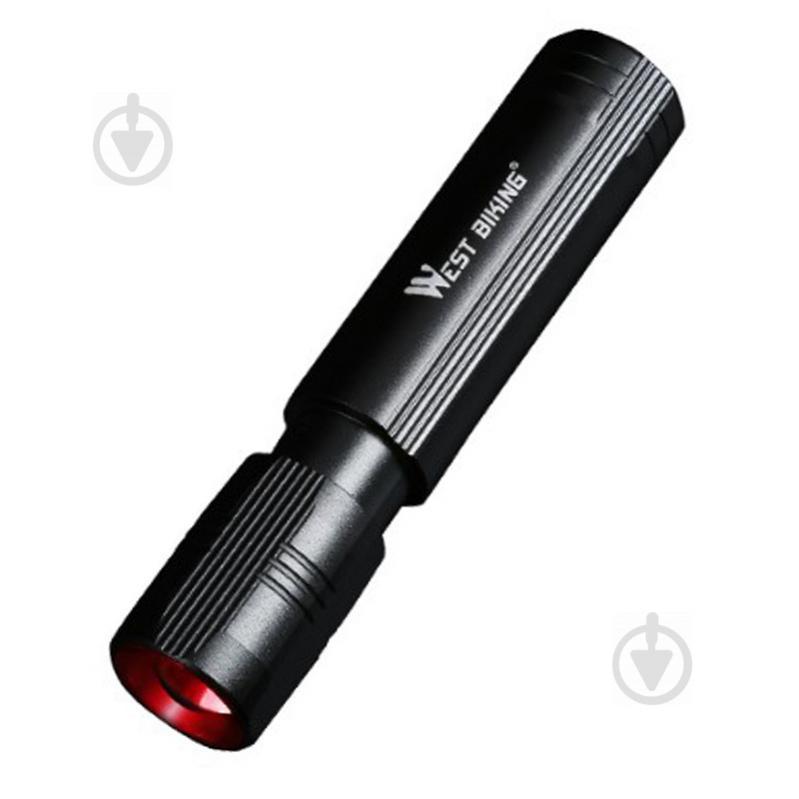 Велосипедний ліхтар West Biking 0701128 Black з велокріпленням (5102-15582)