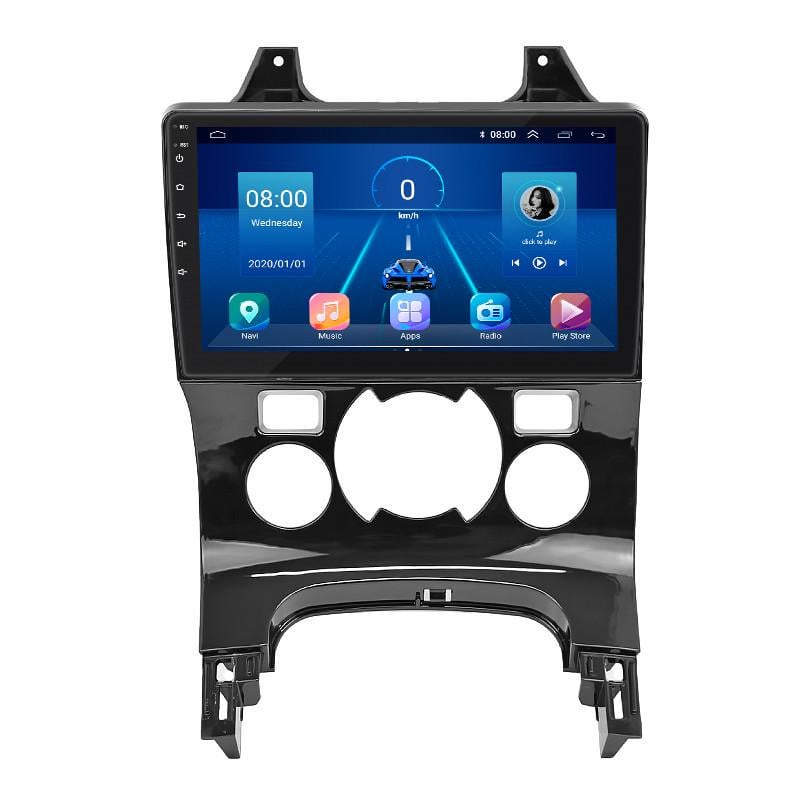 Автомагнитола штатная Lesko для Peugeot 5008 I рестайлинг 2013-2016 9" 4/32Gb 4G Wi-Fi GPS Top MOB