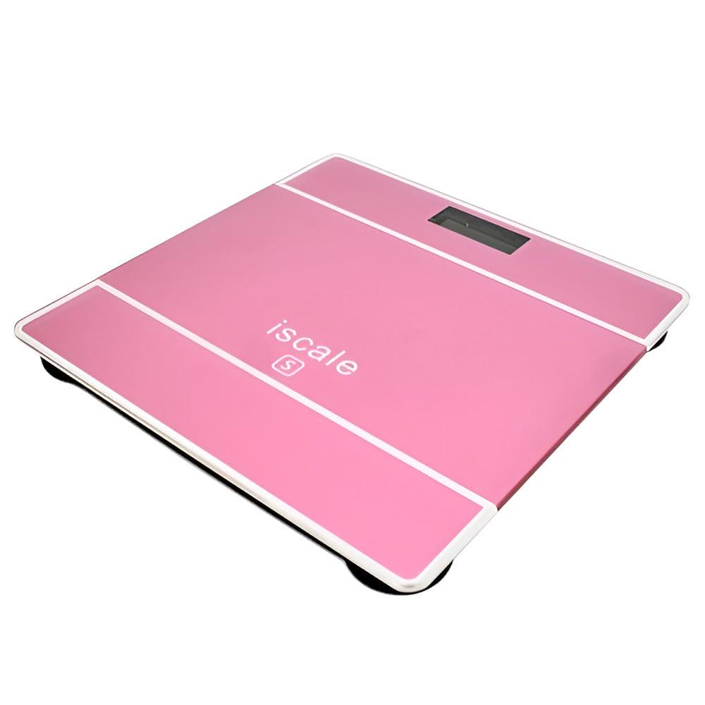 Весы напольные электронные iScale R88493 до 180 кг 26х26х2,5 см Розовый (25441527)