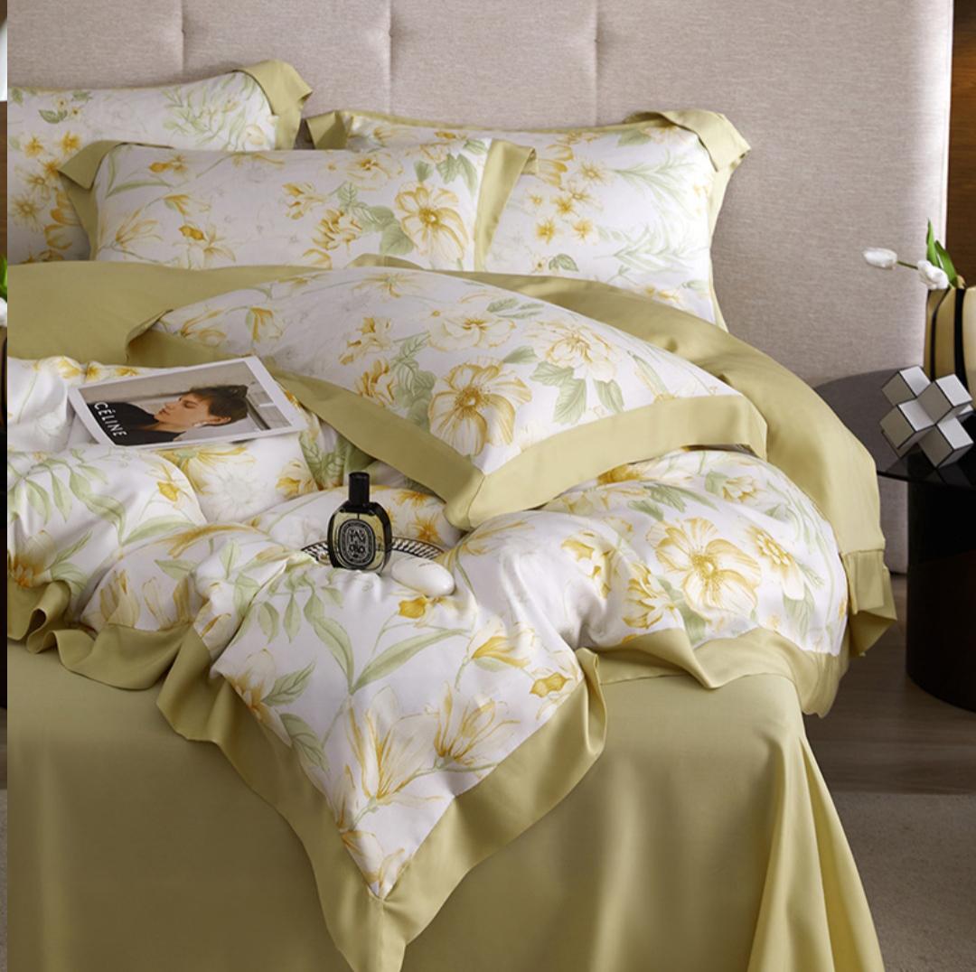 Комплект постельного белья Charmeuse Home Pastoral евро макси 220х240 см/50х70 см (0027)