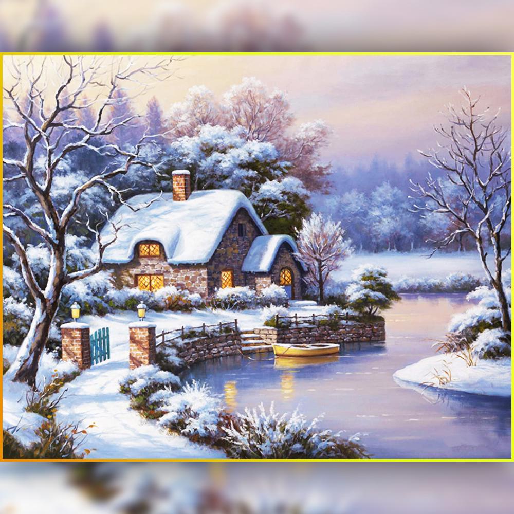 Алмазна Мозаїка Emerald Craft Зимовий ранок 30x40 см (24969)