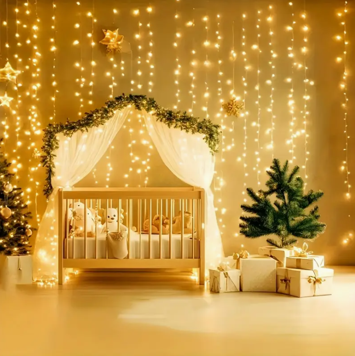 Штора світлодіодна 200 LED на батарейках 8 режимів 2x2 м Білий тепле світло (1133/2) - фото 4 Штора світлодіодна 200 LED на батарейках 8 режимів 2x2 м Білий тепле світло (1133/2) - фото 4