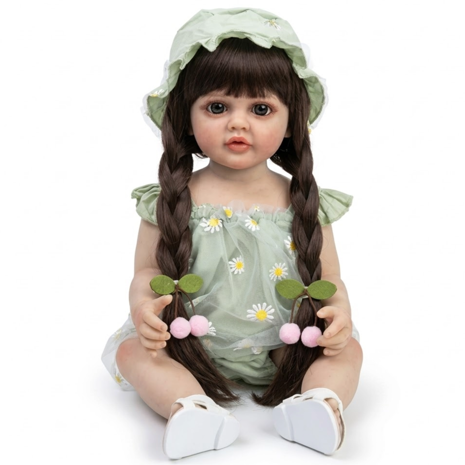 Кукла реалистичная Reborn Baby Doll полностью силиконовая 55 см (К0100220)