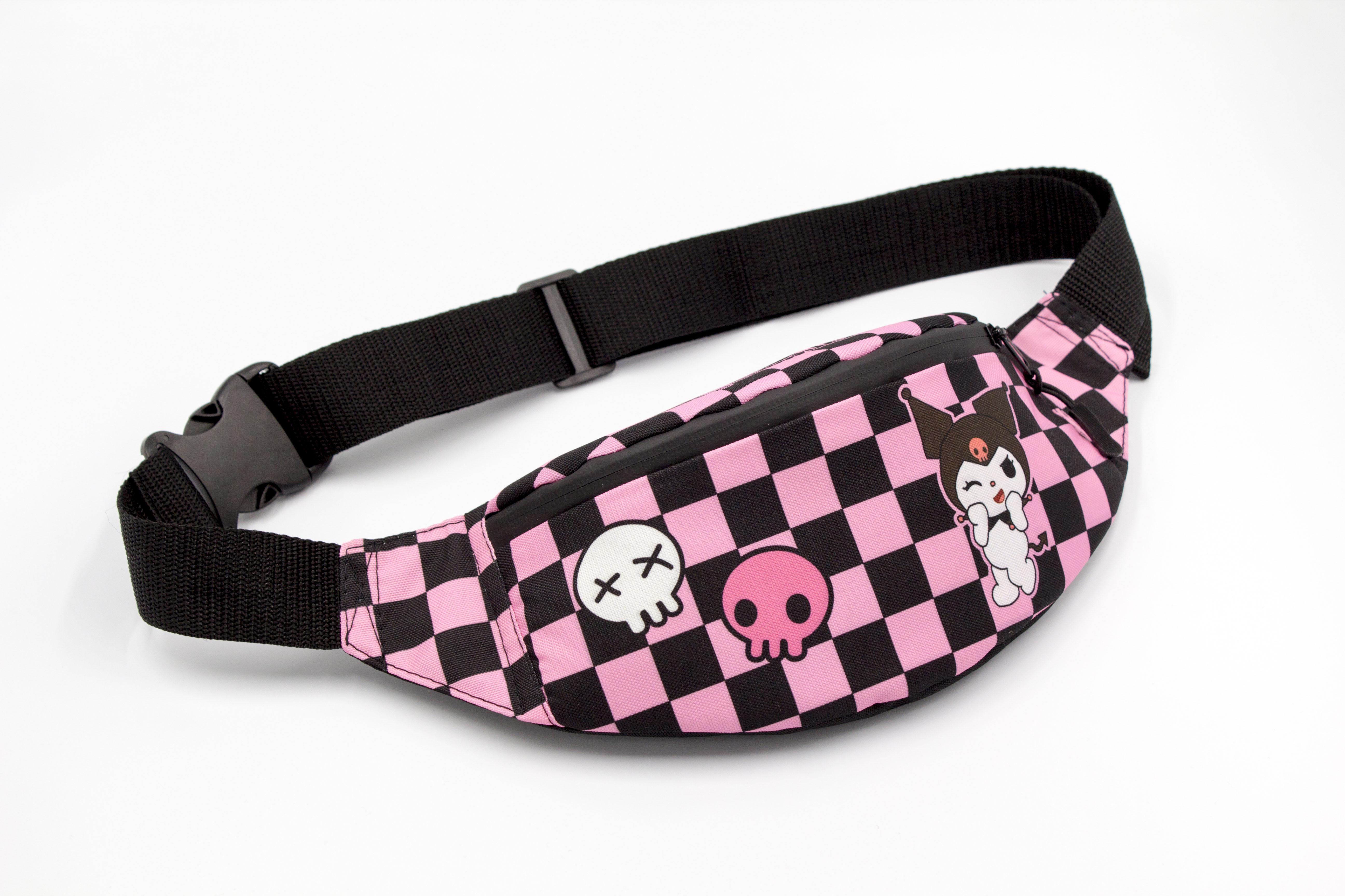 Сумка бананка Курумі Рожевий (BM-007) - фото 1 Сумка бананка Курумі Рожевий (BM-007) - фото 1