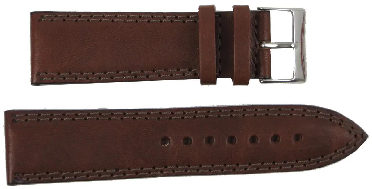 Ремінь для годинника Mykhail Ikhtyar 24 мм Коричневий (S24-508S brown)