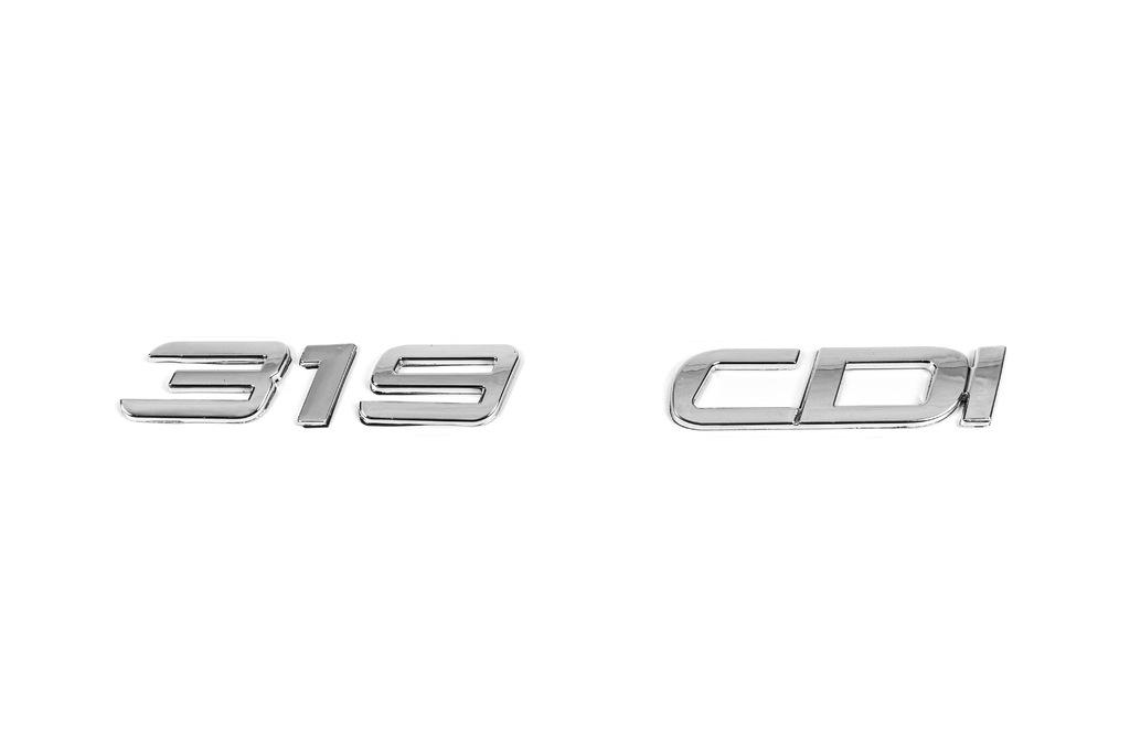 Надпись 319 cdi Davs Auto для Mercedes Sprinter W906 2006-2018 гг. abs-пластик Хром