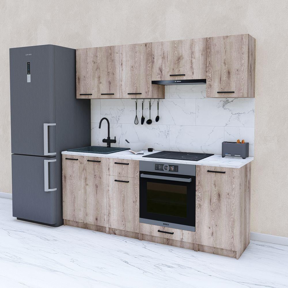 Кухня модульная готовая 2 м 200 см Аликанте (МП39в) - фото 1 Кухня модульная готовая 2 м 200 см Аликанте (МП39в) - фото 1