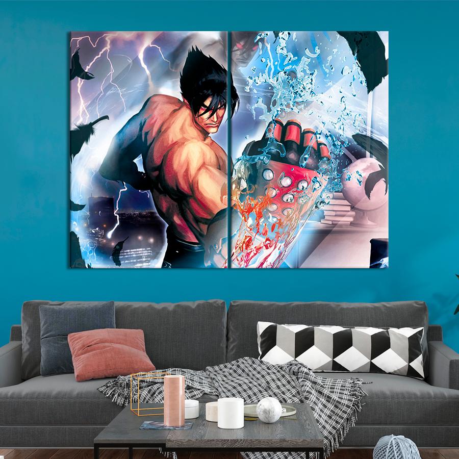 Настенний декор Дзин Кадзама - ключевой боец Tekken 71x51 см (A233-2)