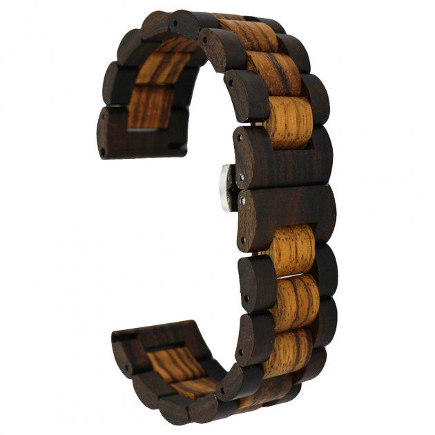 Ремешок из дерева Watchbands Wood для Samsung Gear S3/Samsung Galaxy Watch 46 мм Light Black (WB0020WOODLIGHTBLACK)