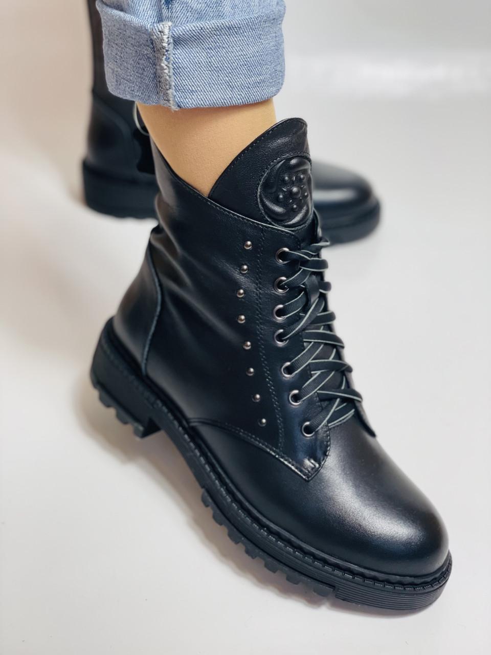 Ботинки женские зимние Farinni р. 38 24,5 см Черный (2671)