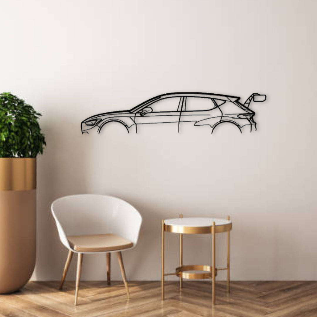 Декор на стену авто Leon TCR Classic из металла 140 см (auto380)