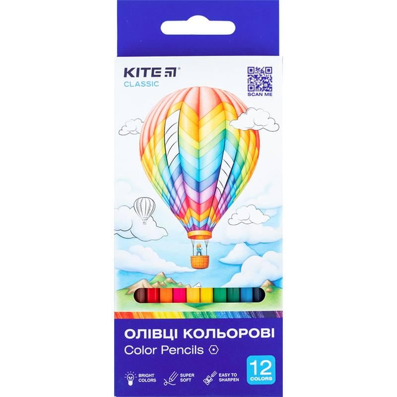 Олівці кольорові Kite Classic K-051 67645 12 шт. (4063276185808)