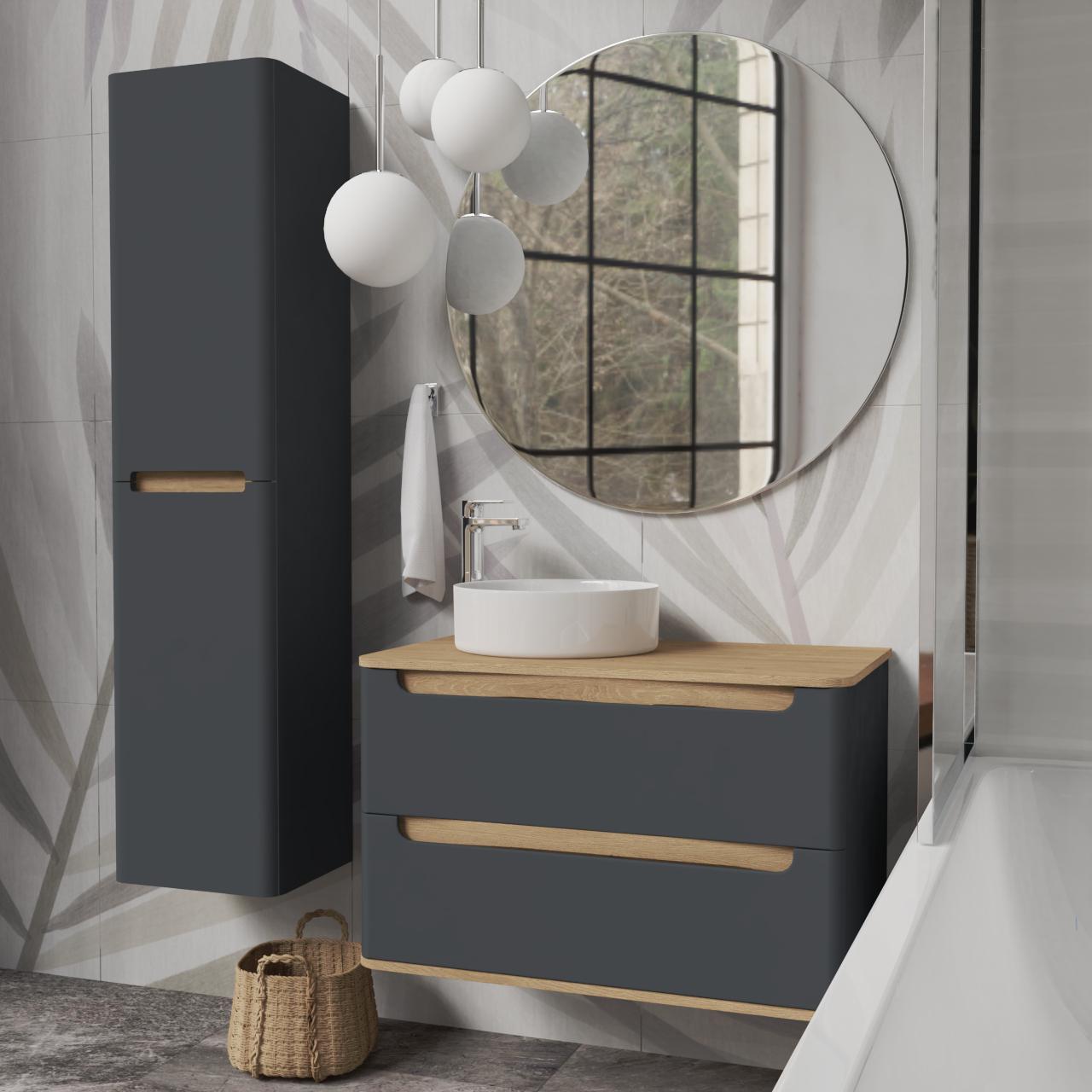 Пенал подвесной MVK Vostok Terra 35 B1 левый эмаль 350х300х1600 мм Графитовый матовый (tr135lgh) - фото 6 Пенал подвесной MVK Vostok Terra 35 B1 левый эмаль 350х300х1600 мм Графитовый матовый (tr135lgh) - фото 6