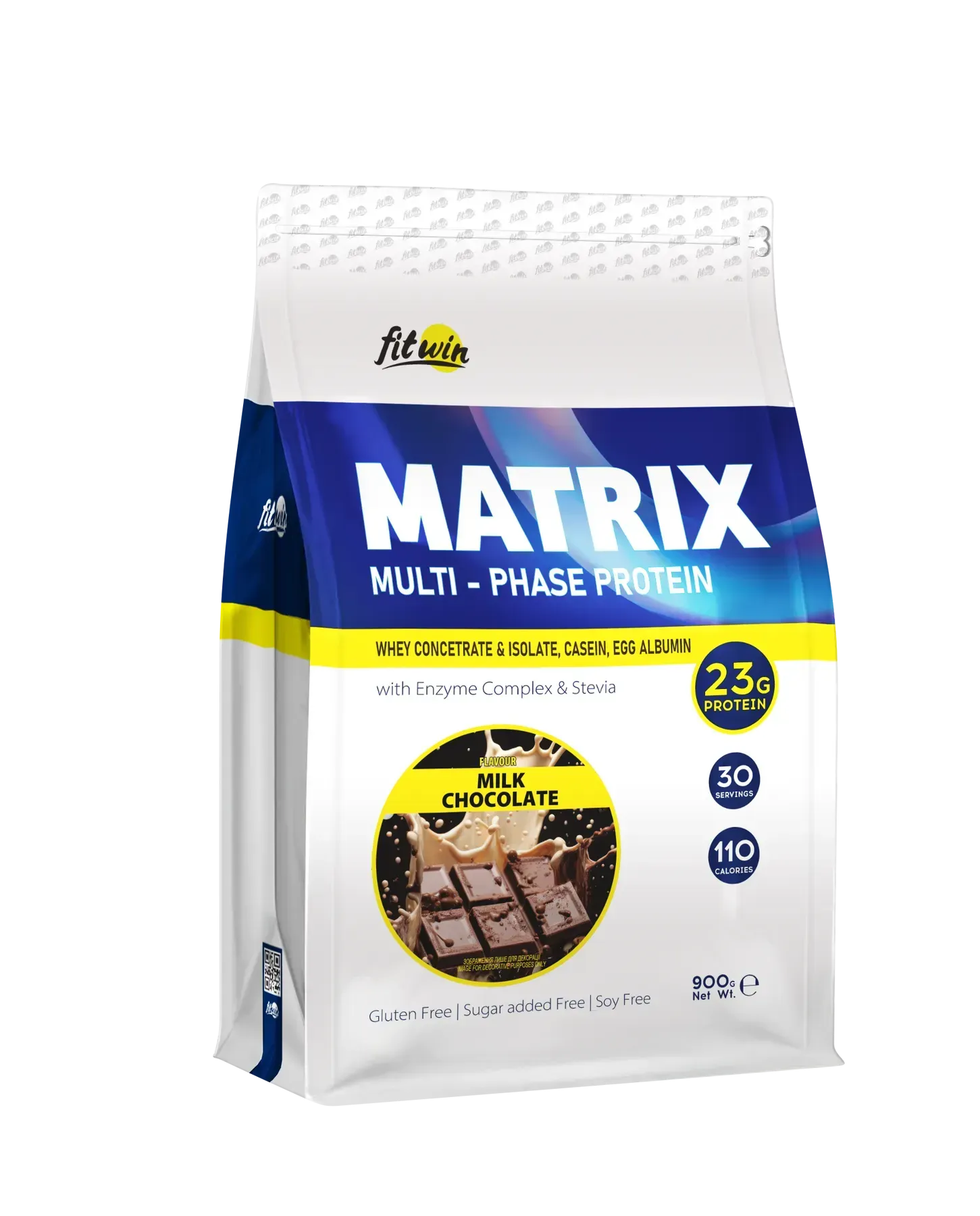 Протеїн FitWin MATRIX 77% 900 г Молочний шоколад (FIT-0021)